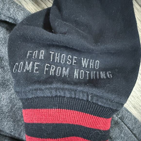 DGK Varsity Jacket Gray Black Red Large Logo Patch Snap Front Streetwear - Picture 7 of 9